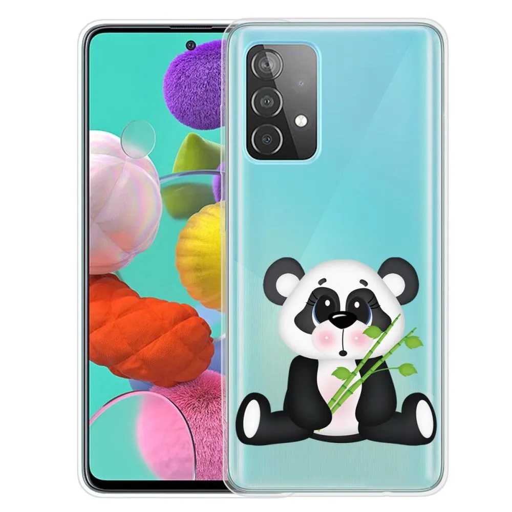 Deco Samsung Galaxy A73 case - Panda with Bamboo