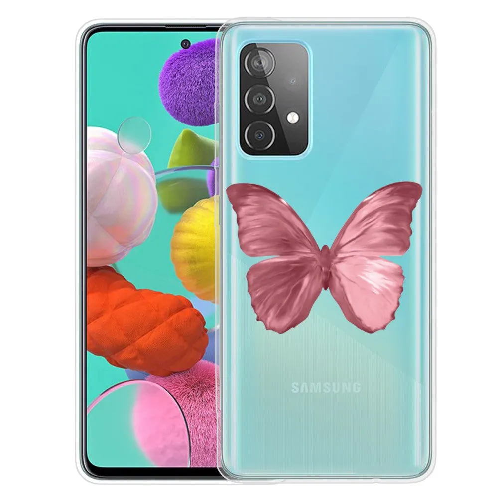 Deco Samsung Galaxy A73 case - Pink Butterfly