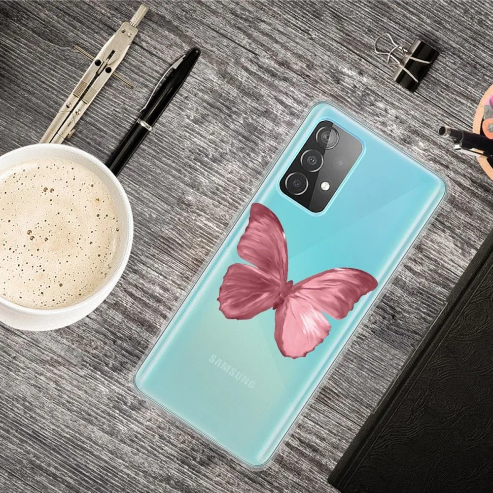 Deco Samsung Galaxy A73 case - Pink Butterfly