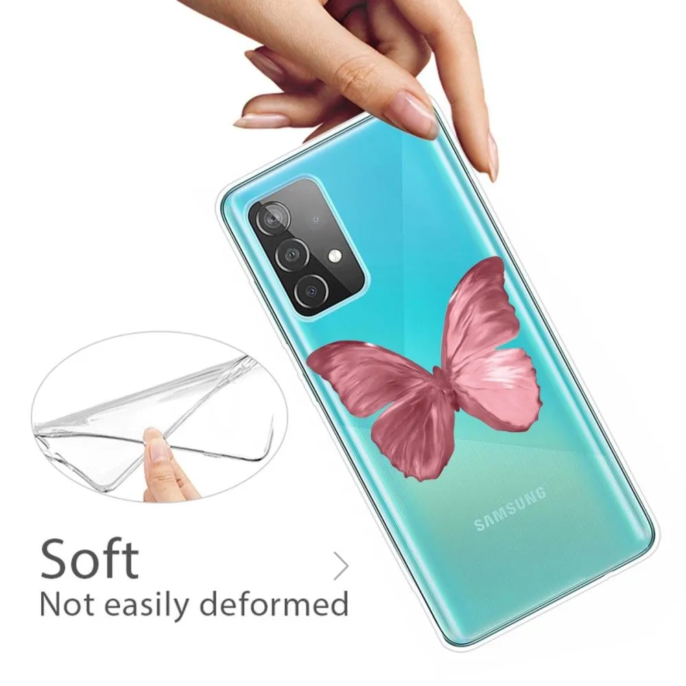 Deco Samsung Galaxy A73 case - Pink Butterfly