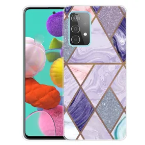 Deco Samsung Galaxy A73 case - Triangles and Diamond Marble