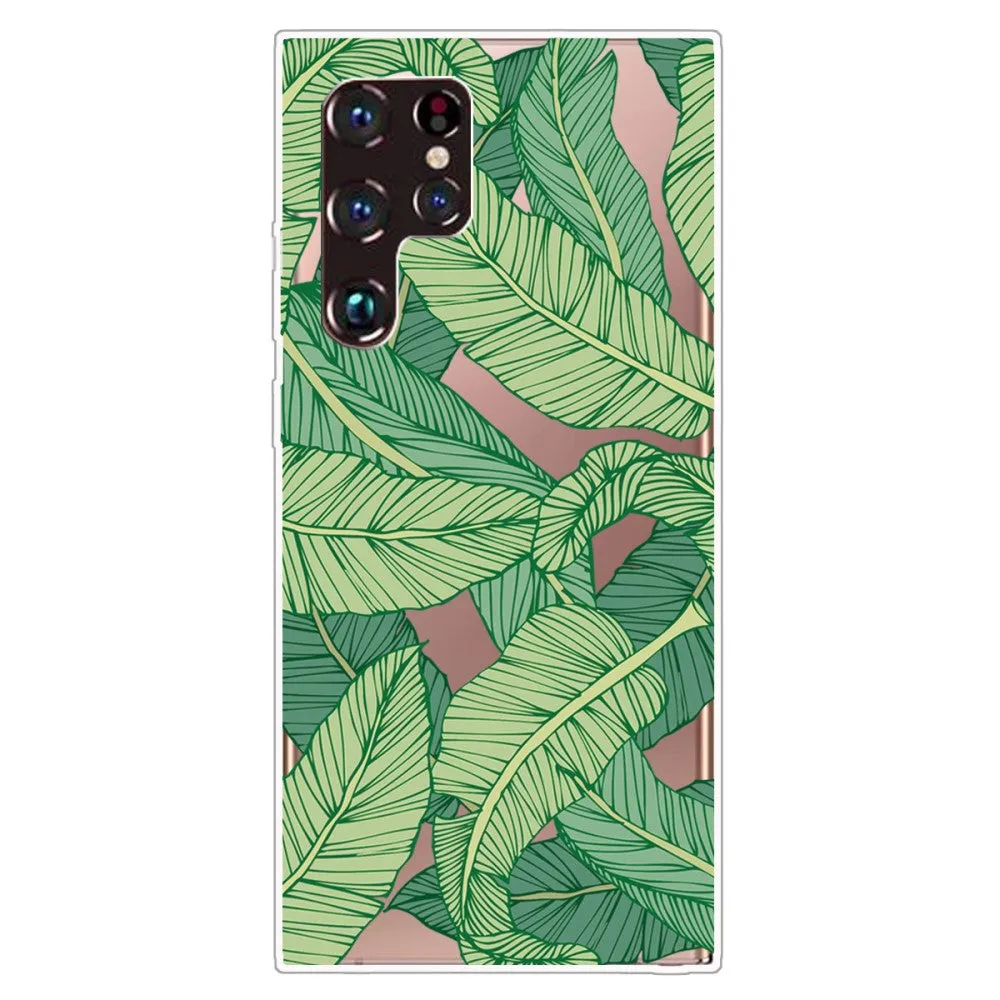 Deco Samsung Galaxy S22 Ultra case - Banana Leaves