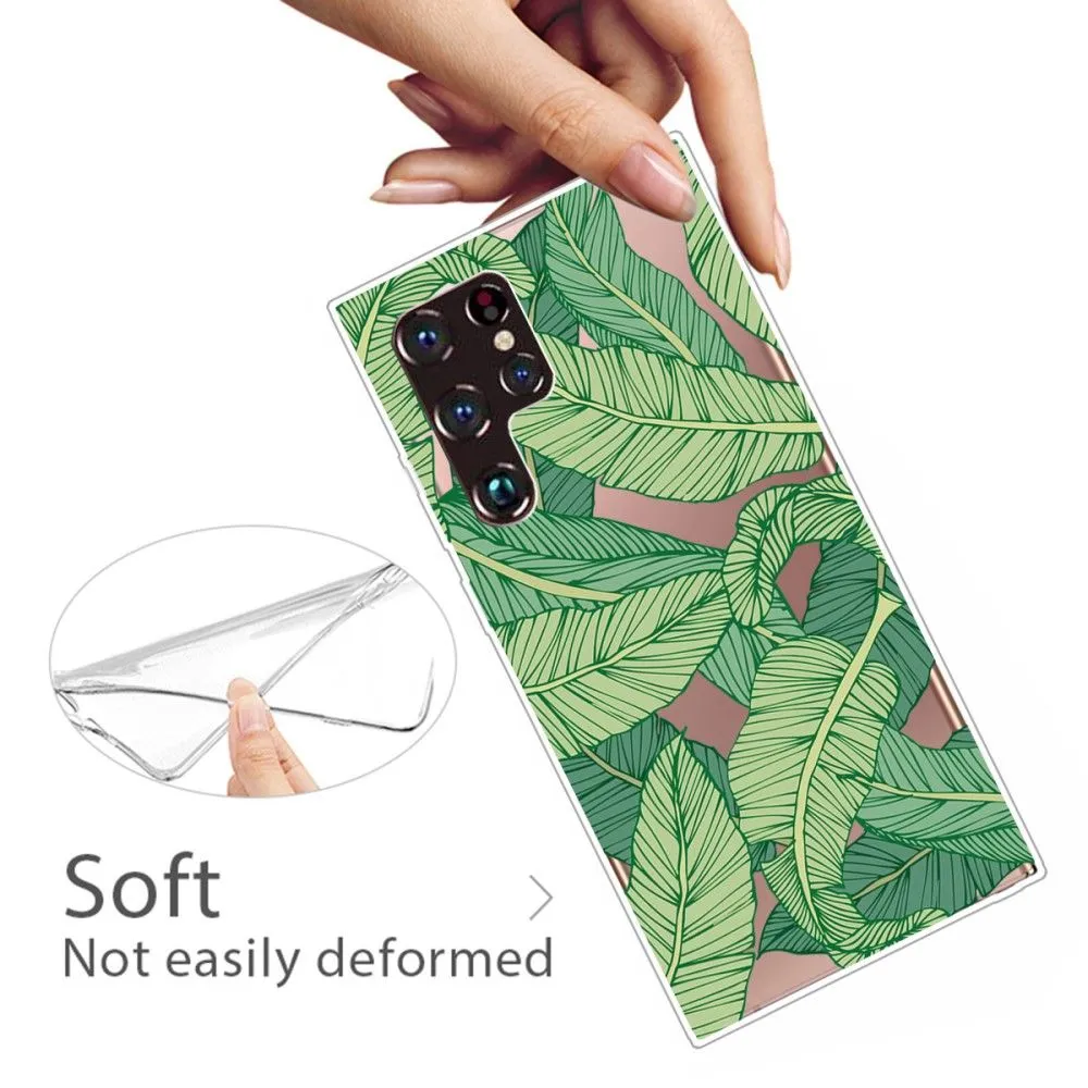 Deco Samsung Galaxy S22 Ultra case - Banana Leaves