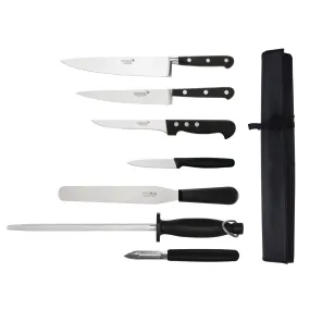 Deglon Sabatier 7 Piece Knife Set and Wallet - S461