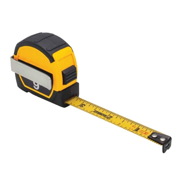 DeWALT DWHT33028 Magnetic Pocket Tape Measure, 9 ft L Blade, 1/2 in W Blade, Steel Blade, ABS Case, Black/Yellow Case