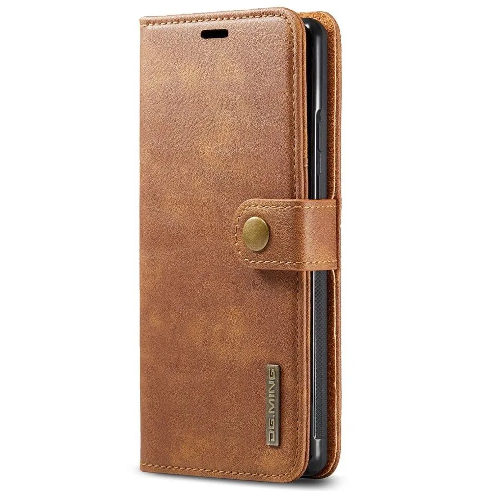 DG.MING Google Pixel 6 2-in-1 Wallet Case - Brown