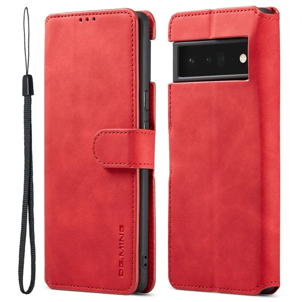 DG.MING Google Pixel 6 Pro Retro Case - Red