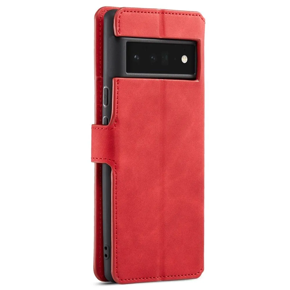 DG.MING Google Pixel 6 Pro Retro Case - Red