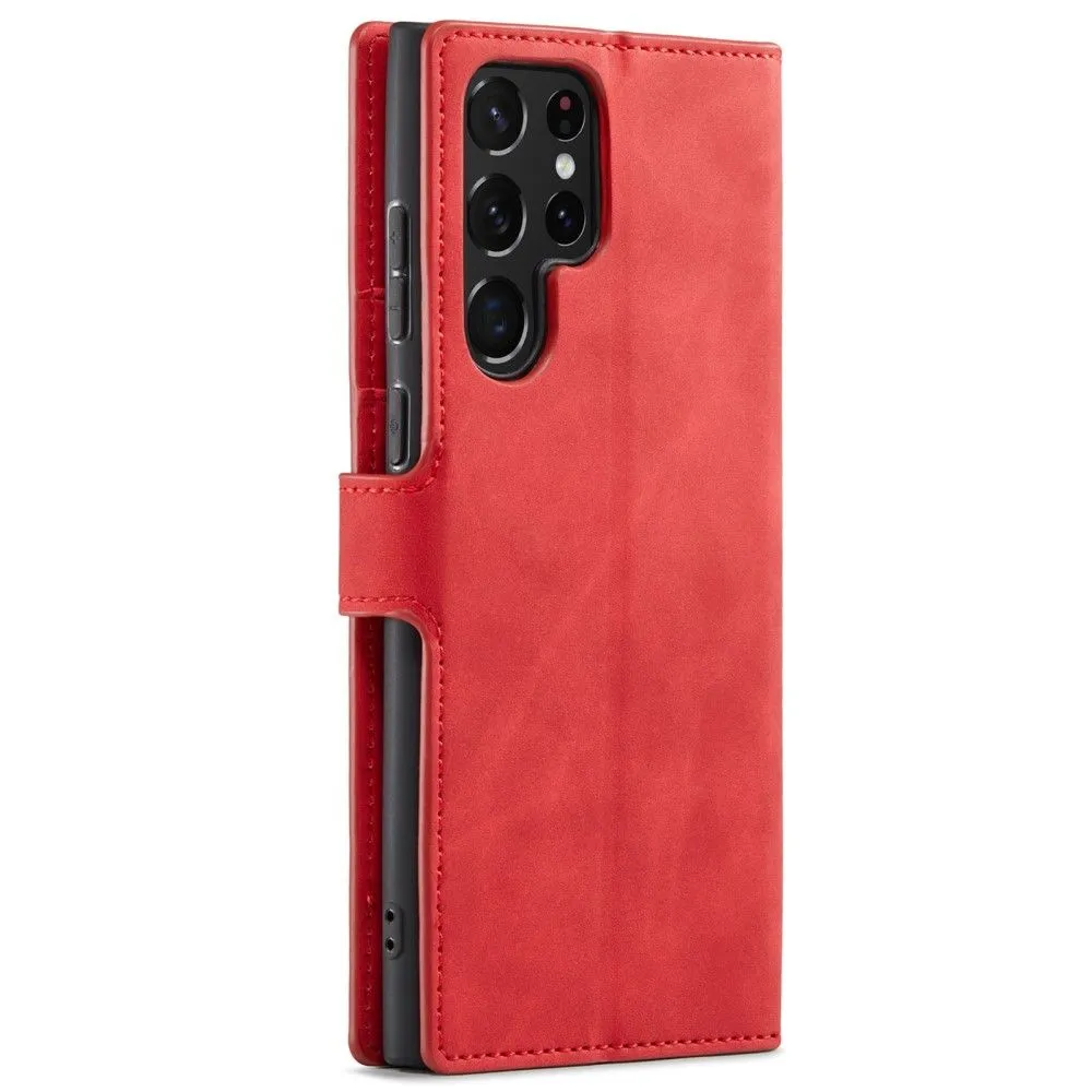 DG.MING Samsung Galaxy S22 Ultra Retro Case - Red