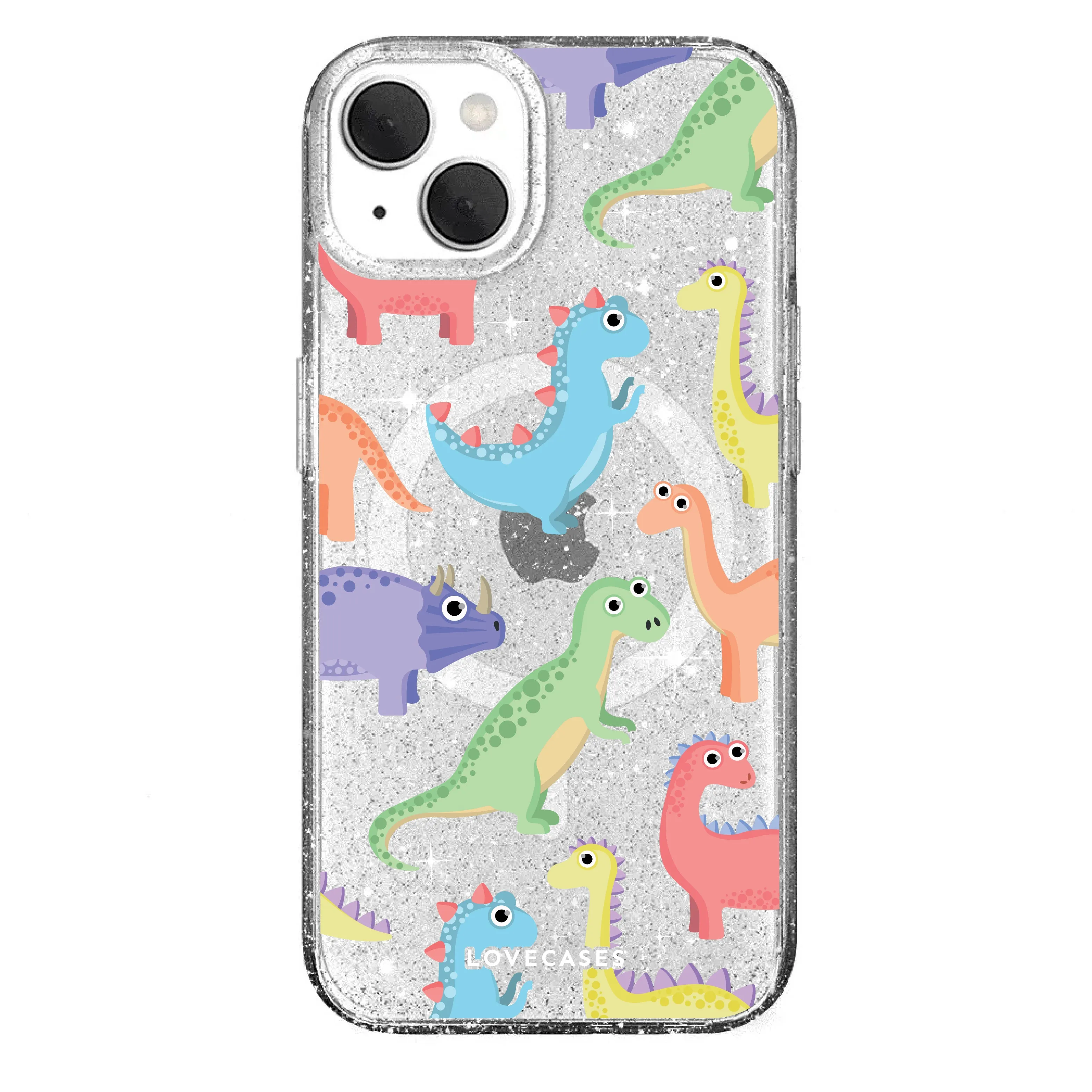 Dinosaur Glitter MagSafe Case