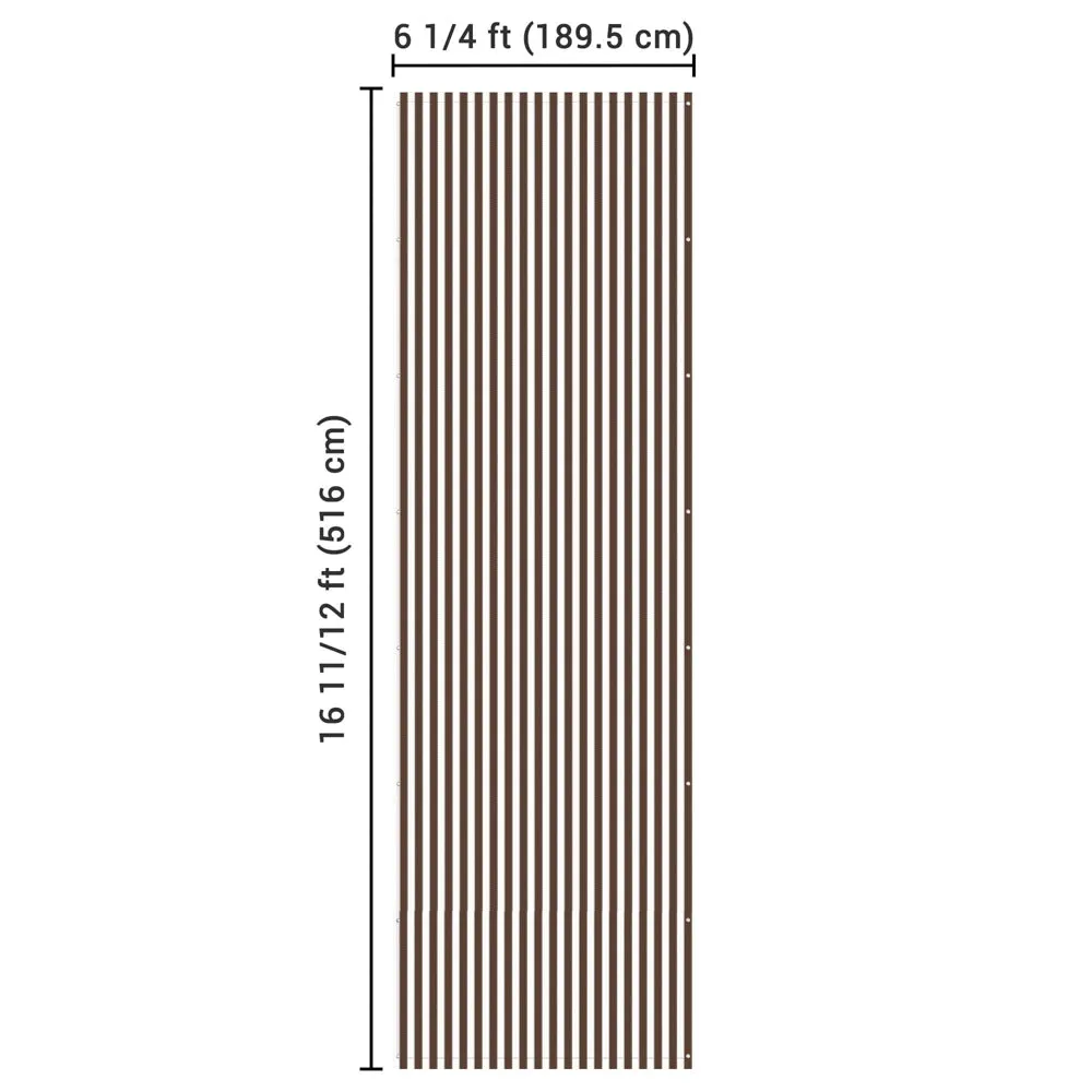 DIY 17'x6' Pergola Roof Cover Canopy Replacement with Rods