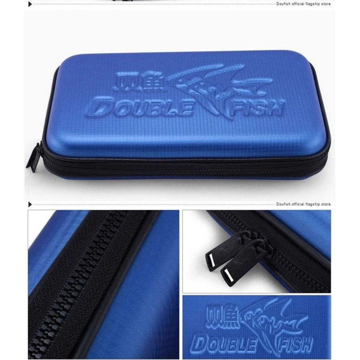 Double Fish G Type Hard PU Waterproof Table Tennis Bat Case