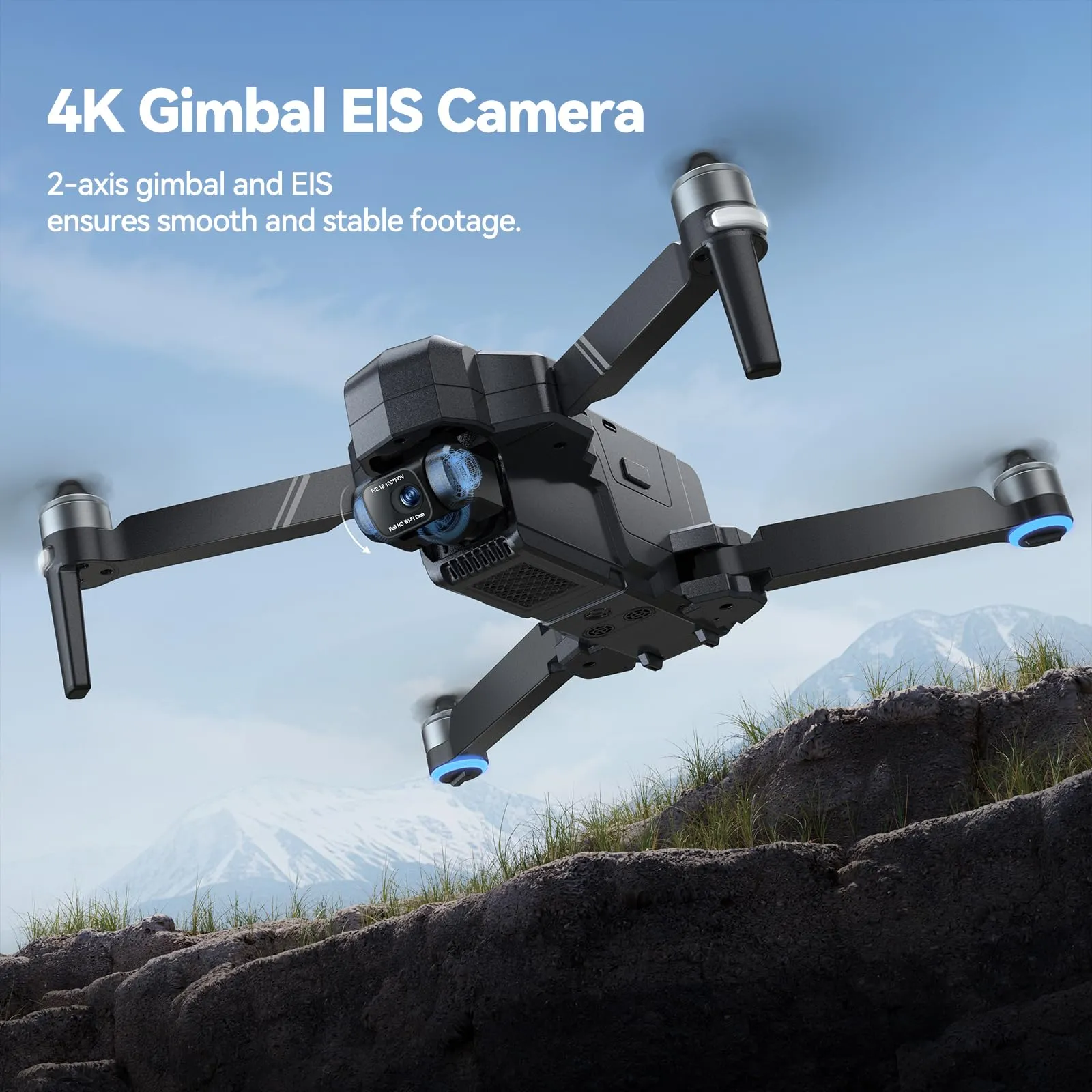 Drones with Camera for Adults 4K, 64Mins Flight Time, Gimbal & EIS 4K Camera, 9842ft Digital video Transmission