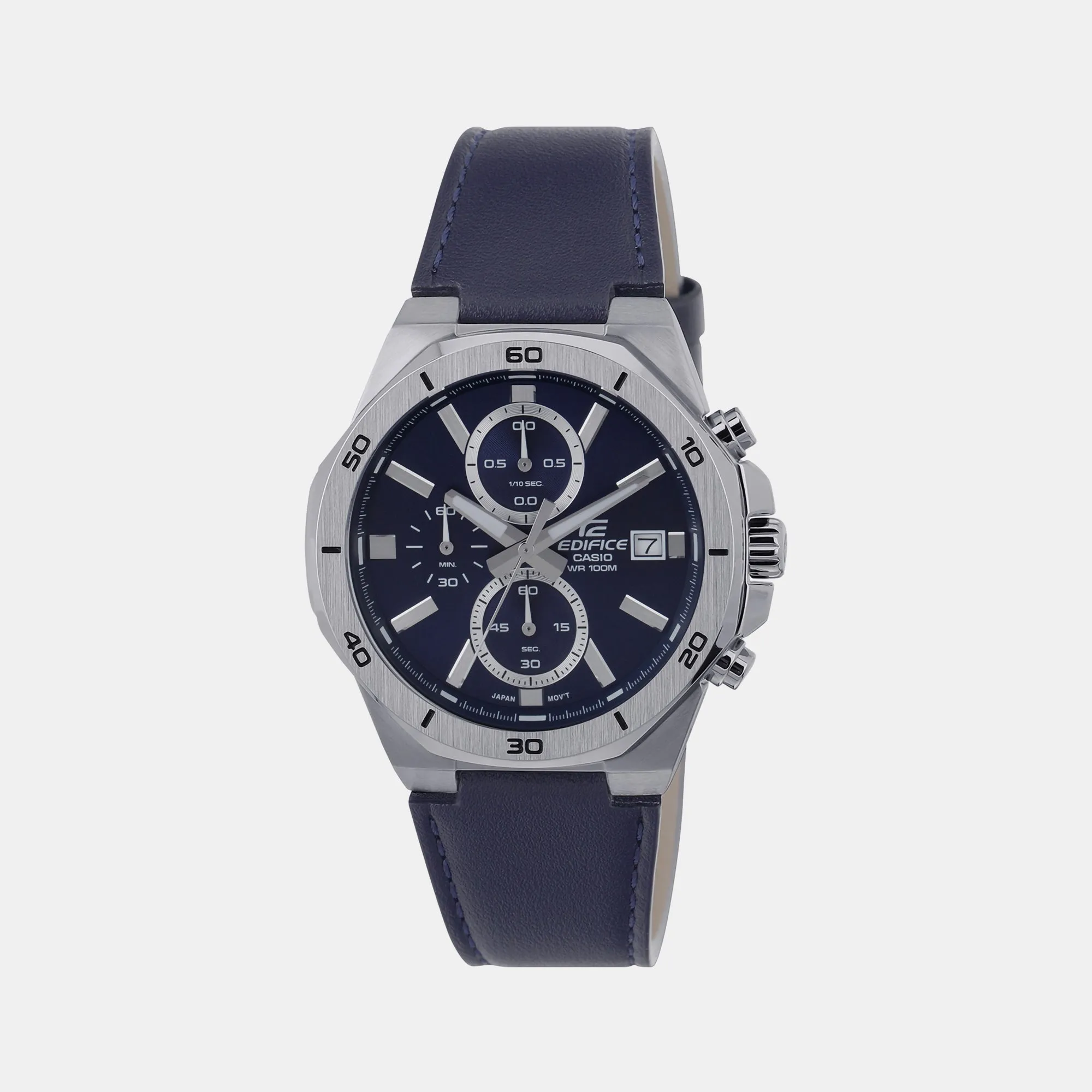 Edifice Blue Men's Chronograph Leather Watch ED587 - EFV-640L-2AVUDF