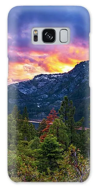 Emerald Bay Secret Sunset Panorama By Brad Scott - Phone Case