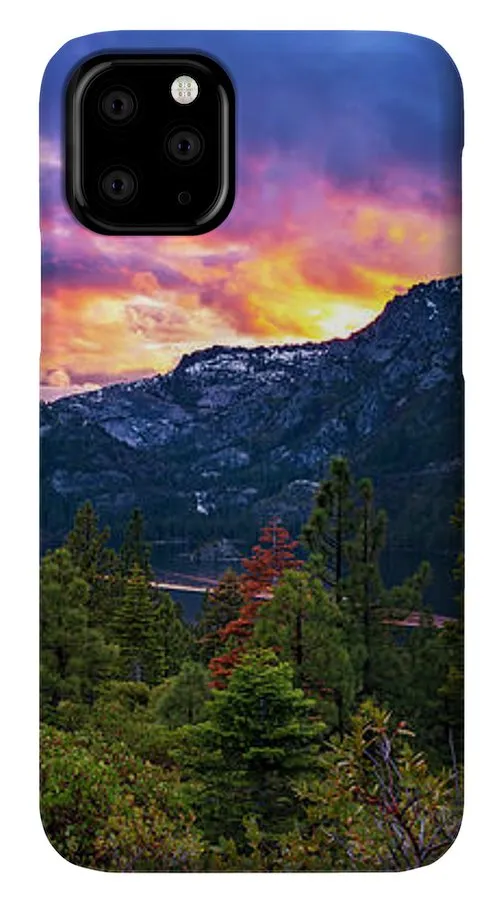 Emerald Bay Secret Sunset Panorama By Brad Scott - Phone Case