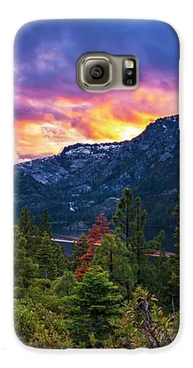 Emerald Bay Secret Sunset Panorama By Brad Scott - Phone Case