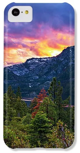 Emerald Bay Secret Sunset Panorama By Brad Scott - Phone Case