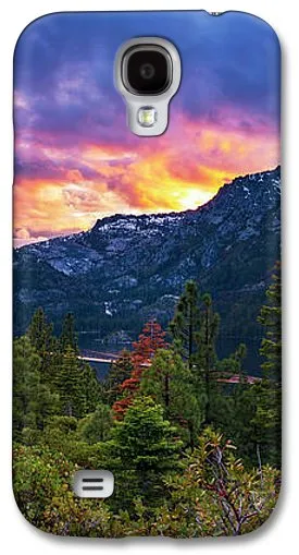 Emerald Bay Secret Sunset Panorama By Brad Scott - Phone Case