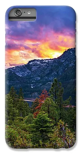 Emerald Bay Secret Sunset Panorama By Brad Scott - Phone Case