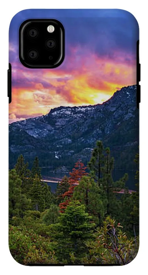 Emerald Bay Secret Sunset Panorama By Brad Scott - Phone Case