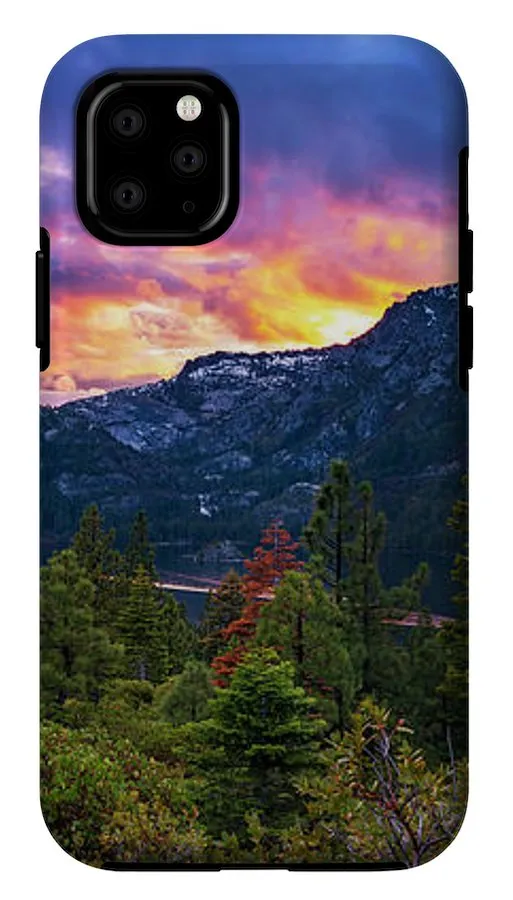 Emerald Bay Secret Sunset Panorama By Brad Scott - Phone Case