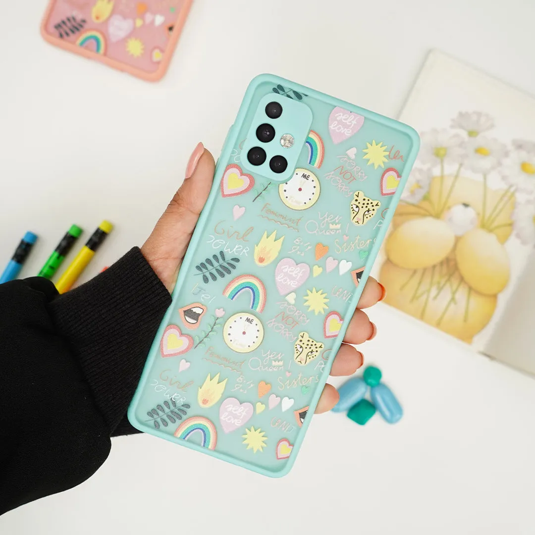 Emoji Printed Matte Finish Case - Samsung