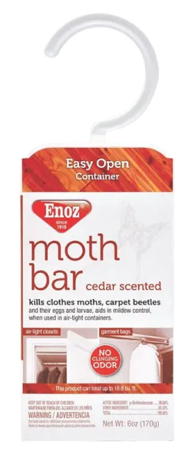 Enoz 495.6T Moth Bar, Cedar, White :EA: QUANTITY: 6