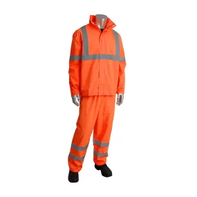 Falcon 353-1000OR-2X/3X ANSI Type R Class 3 Two-Piece Value Rainsuit Set