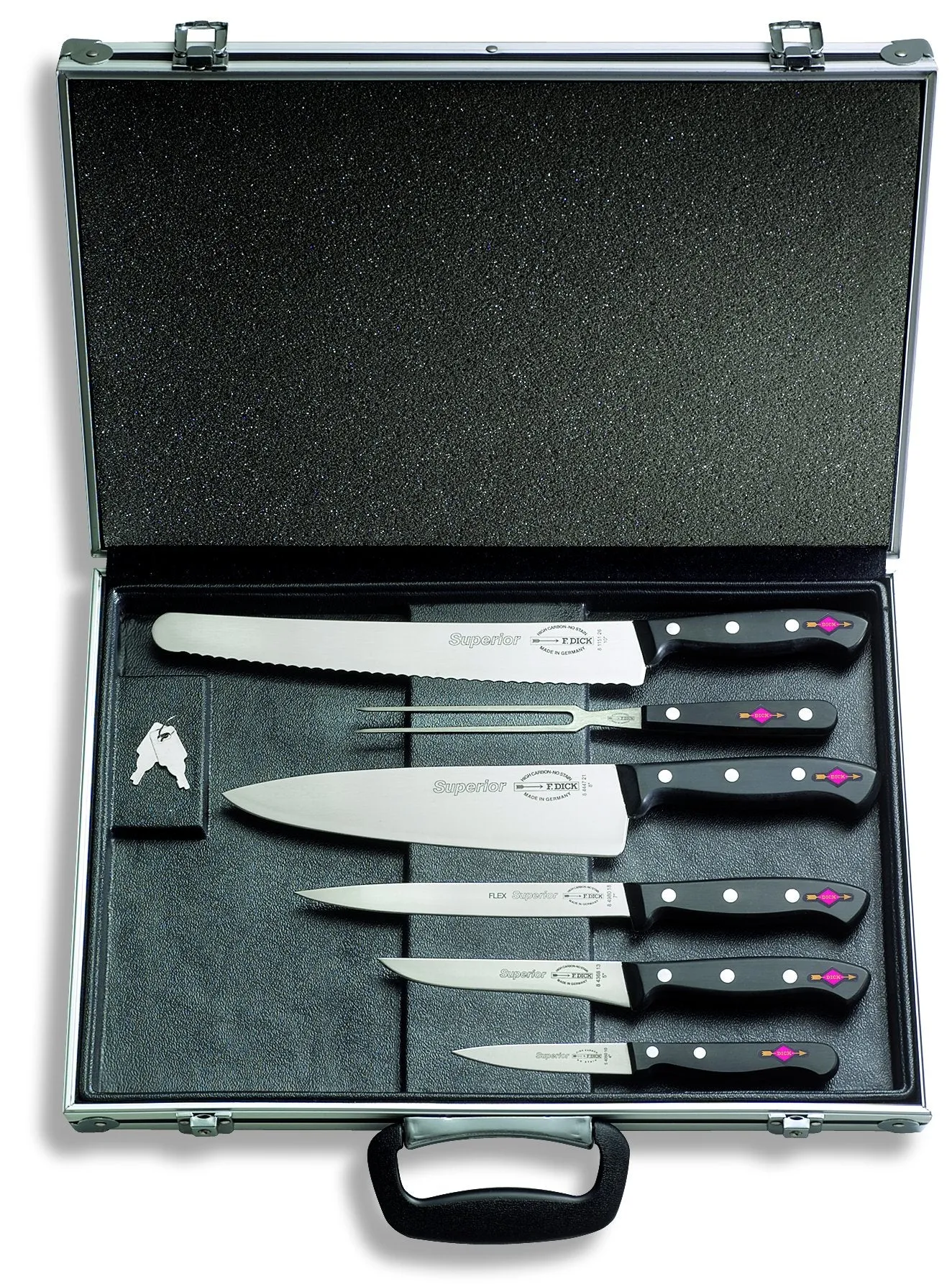 F.DICK SUPERIOR CHEF'S SET MAGNETIC CASE 6PC