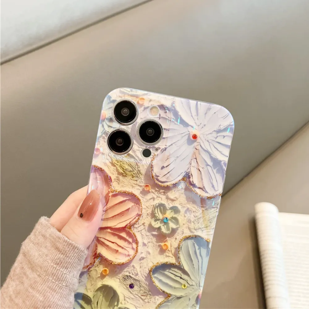 Floral Theme Phone Case for iPhone