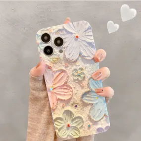 Floral Theme Phone Case for iPhone