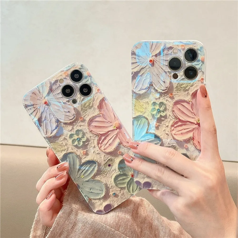 Floral Theme Phone Case for iPhone