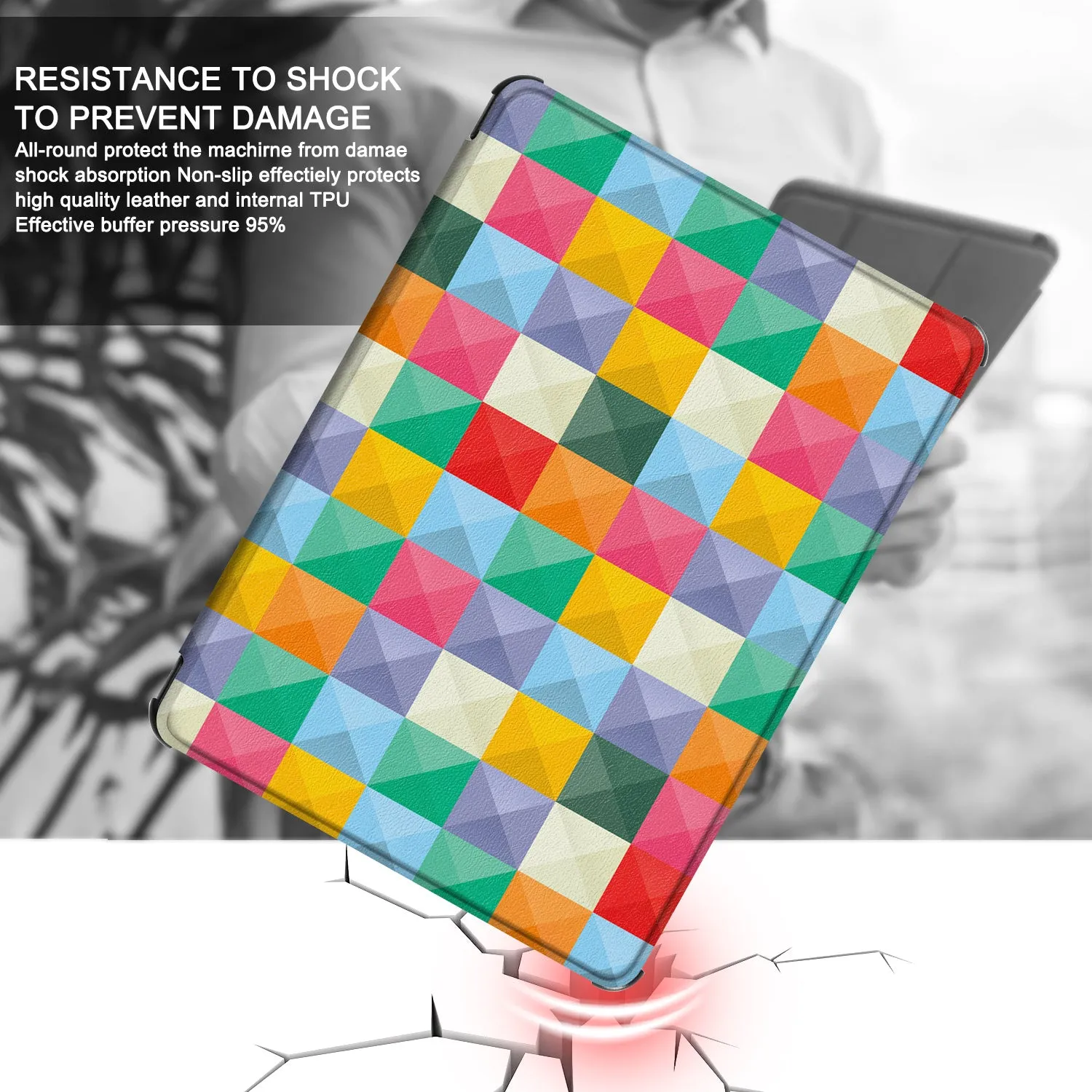 For All-New Amazon Kindle 2019 Case 6" 10th Gen Smart Leather Slim Flip Cover