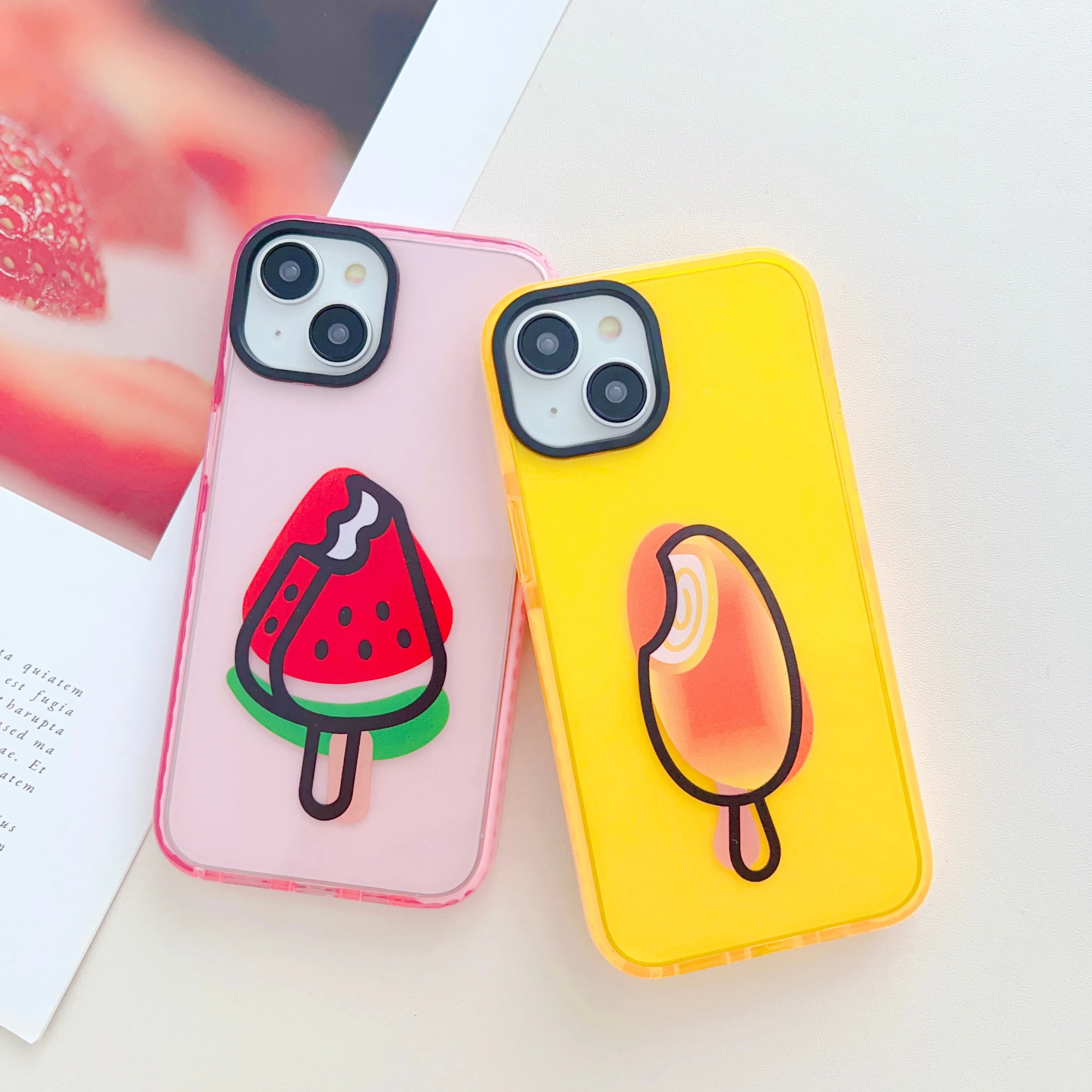 Fruit Punch Designer Impact Proof Silicon Phone Case for iPhone