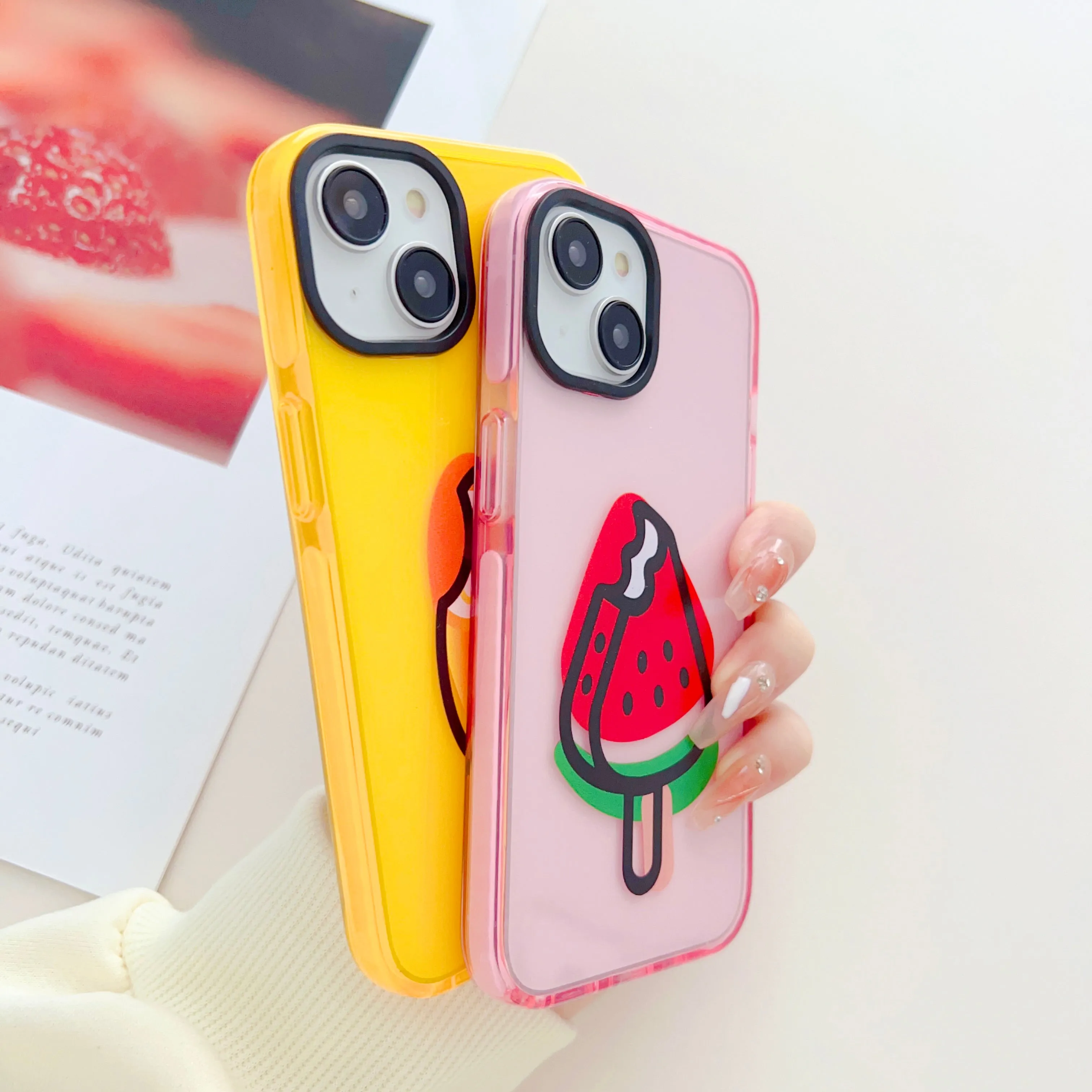 Fruit Punch Designer Impact Proof Silicon Phone Case for iPhone