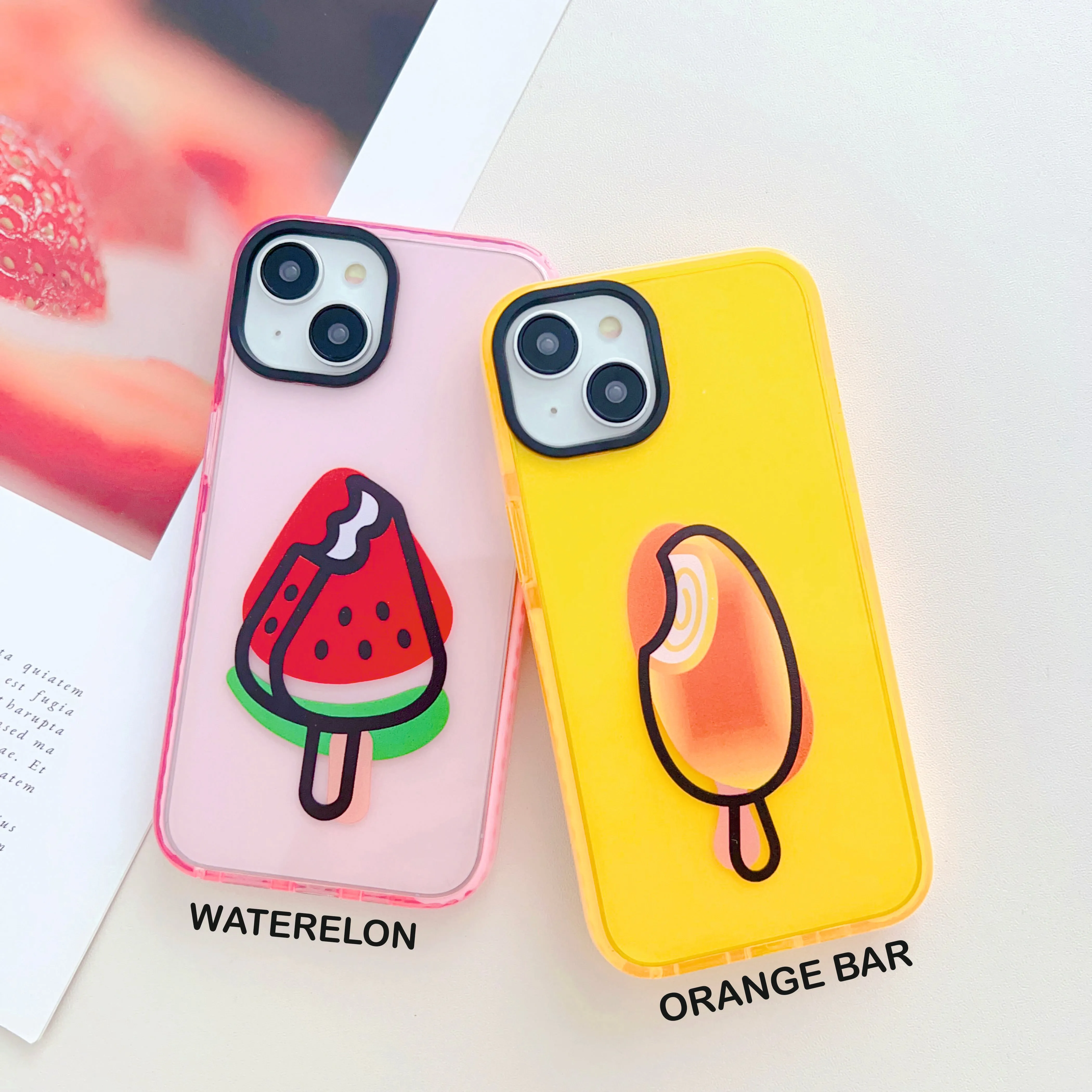 Fruit Punch Designer Impact Proof Silicon Phone Case for iPhone