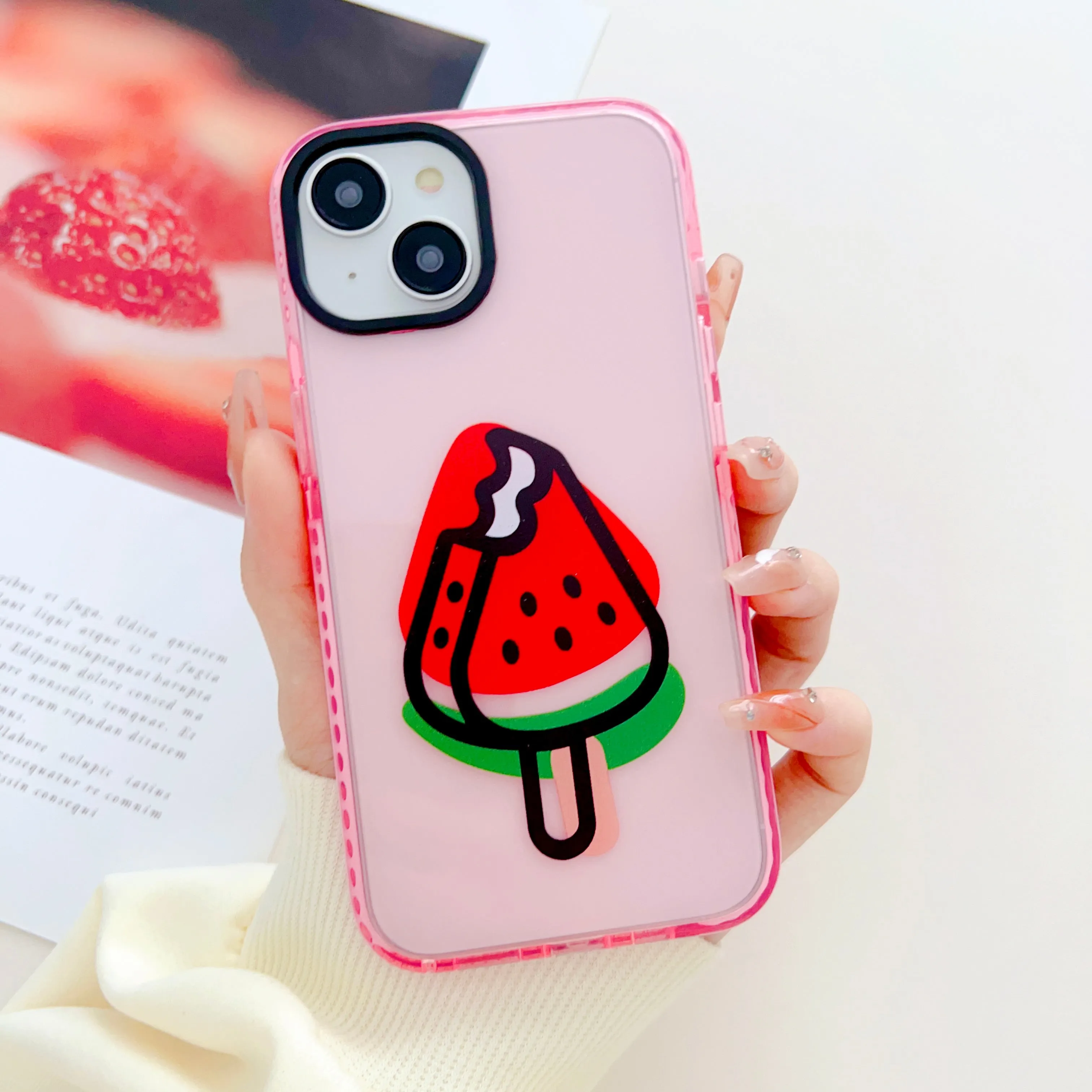 Fruit Punch Designer Impact Proof Silicon Phone Case for iPhone