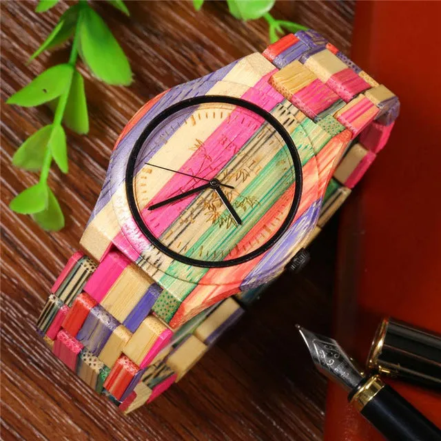 Full Bamboo Watch Men Luxury Brand BEWELL New Natural Quartz Wooden Bamboo Watch Male Clock Wood Watch With Bamboo Band