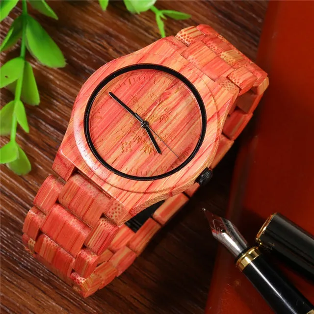 Full Bamboo Watch Men Luxury Brand BEWELL New Natural Quartz Wooden Bamboo Watch Male Clock Wood Watch With Bamboo Band