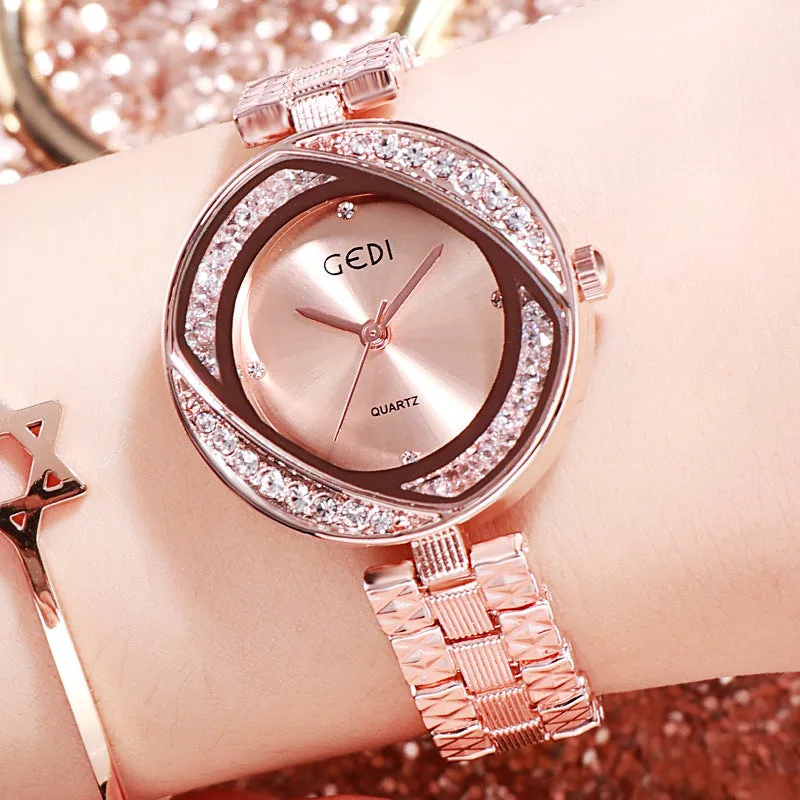 Full Of Diamond Dial Bracelet Women's Watch