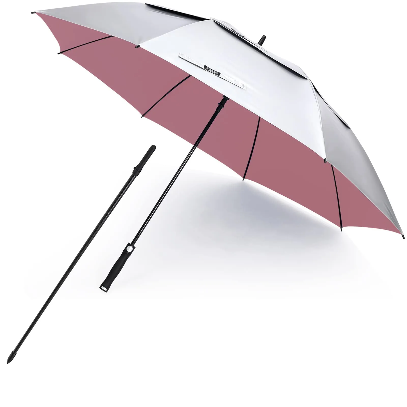 G4Free Vented UV Golf/Beach Umbrella 68 Arc, Auto Open Oversize Extra Large Windproof Sun Shade Rain Umbrellas