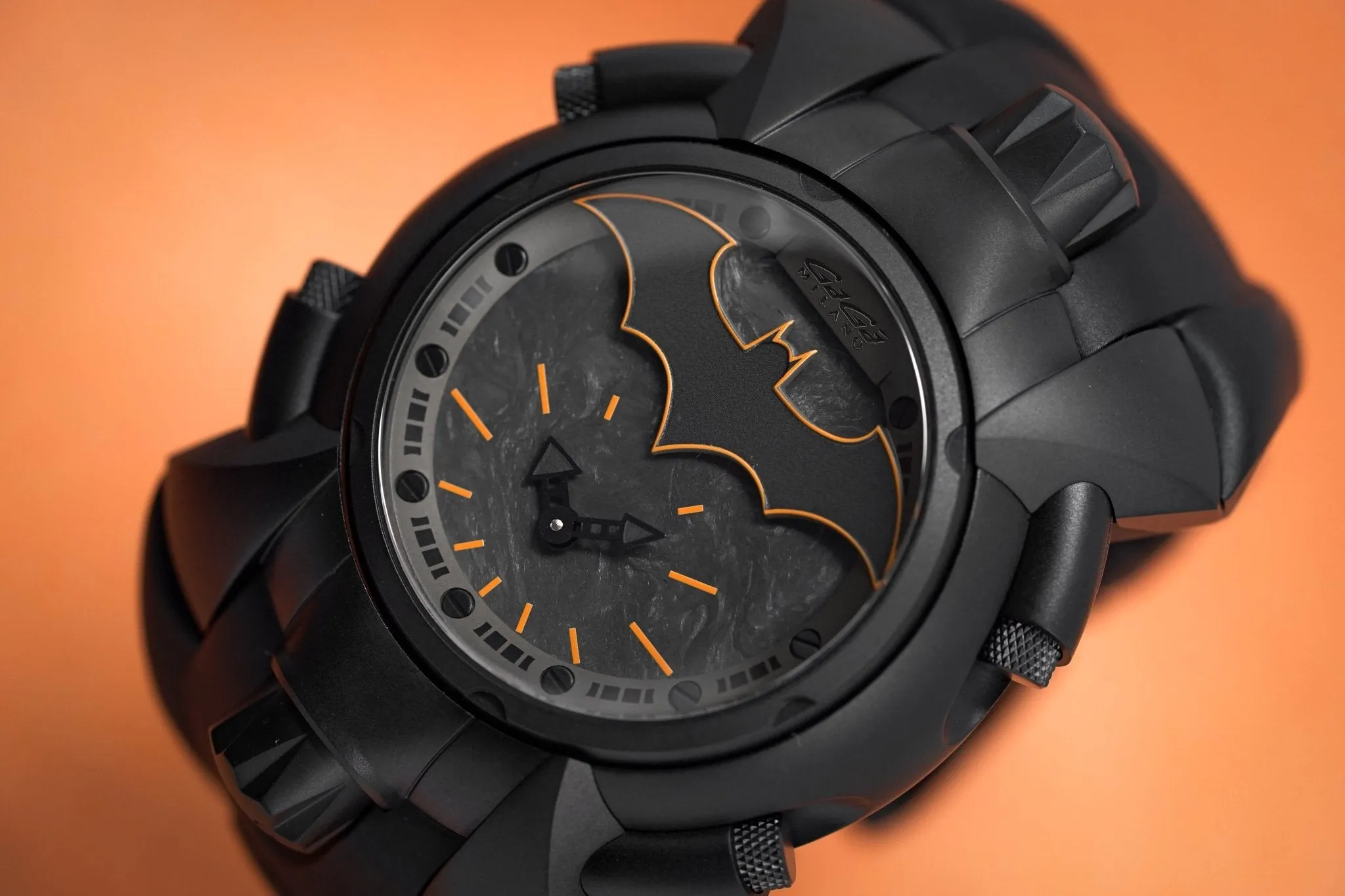 GaGa Milano Reversible Watch Batman Limited Edition of 30 Orange