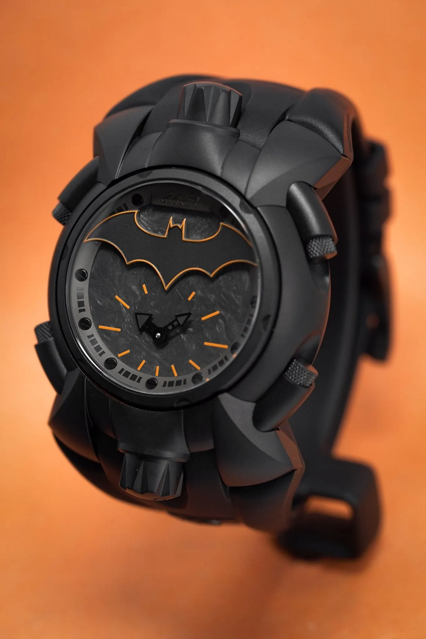 GaGa Milano Reversible Watch Batman Limited Edition of 30 Orange