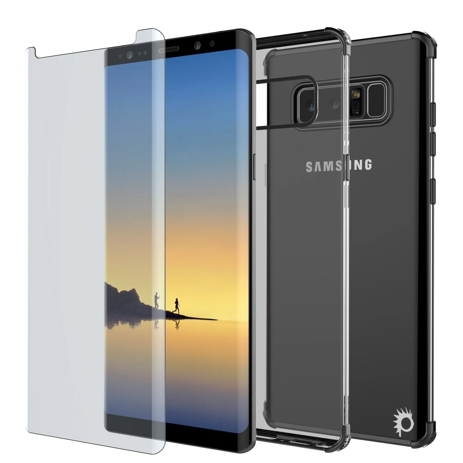 Galaxy Note 8 Anti-shockproof & Screen Protective Slim Case [Black]