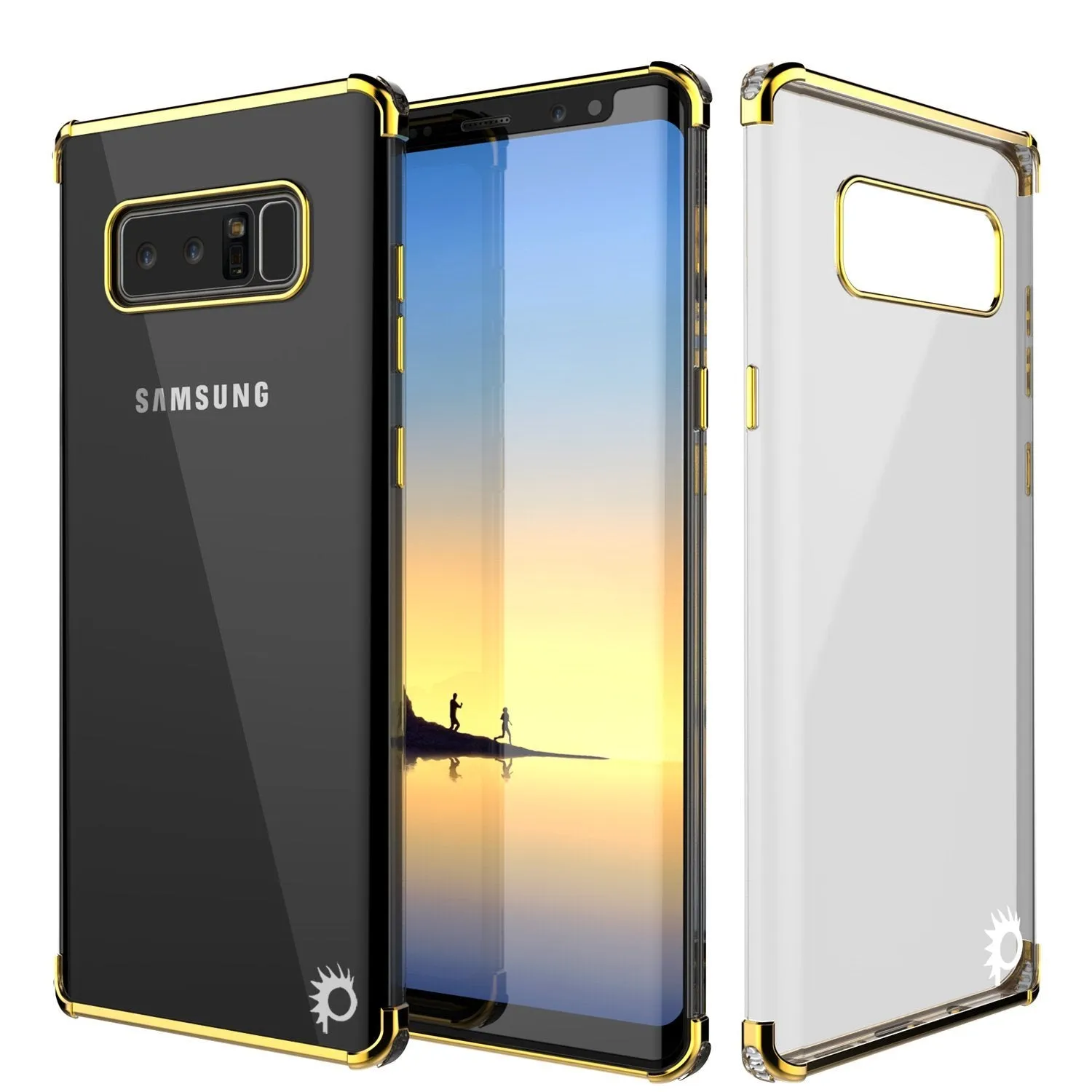 Galaxy Note 8 Anti-shockproof & Screen Protective Slim Case [Gold]