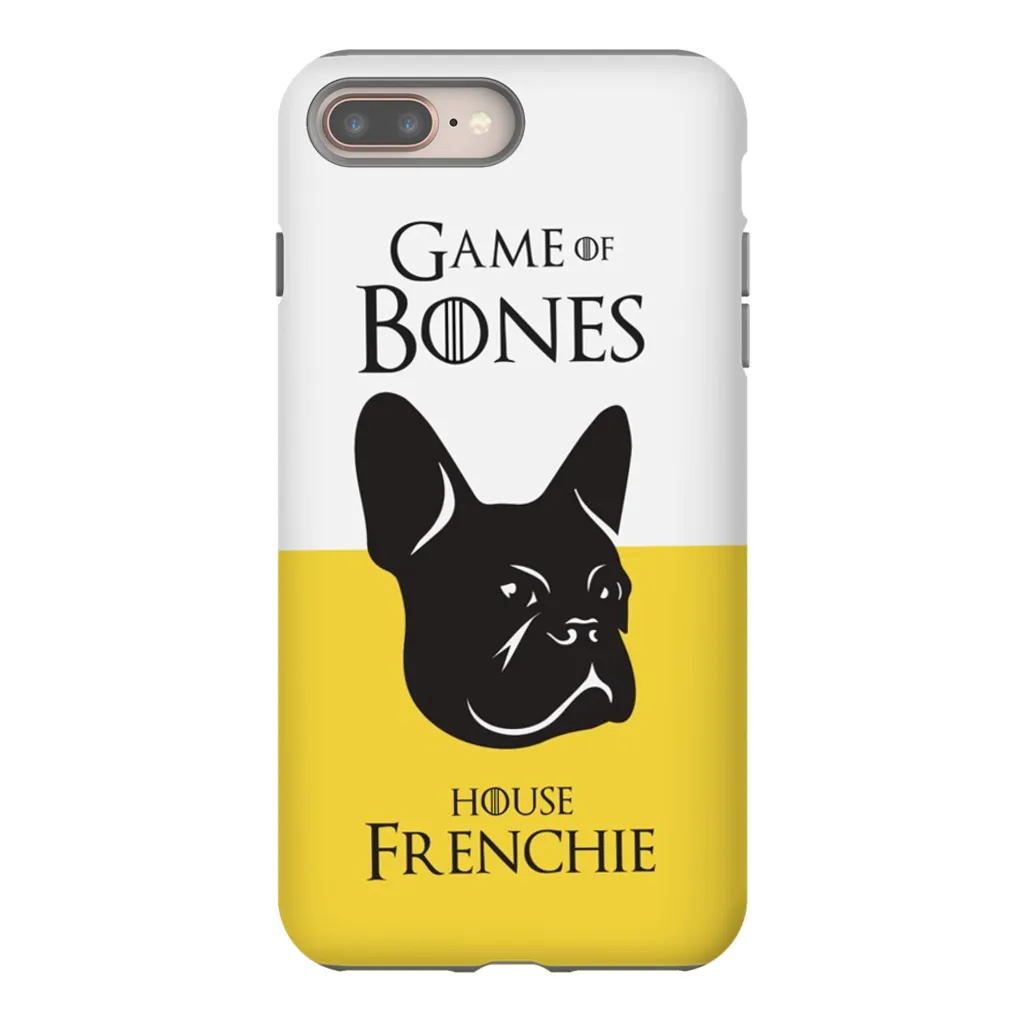 Game of Bones: House Frenchie iPhone Cases (yellow - various sizes)