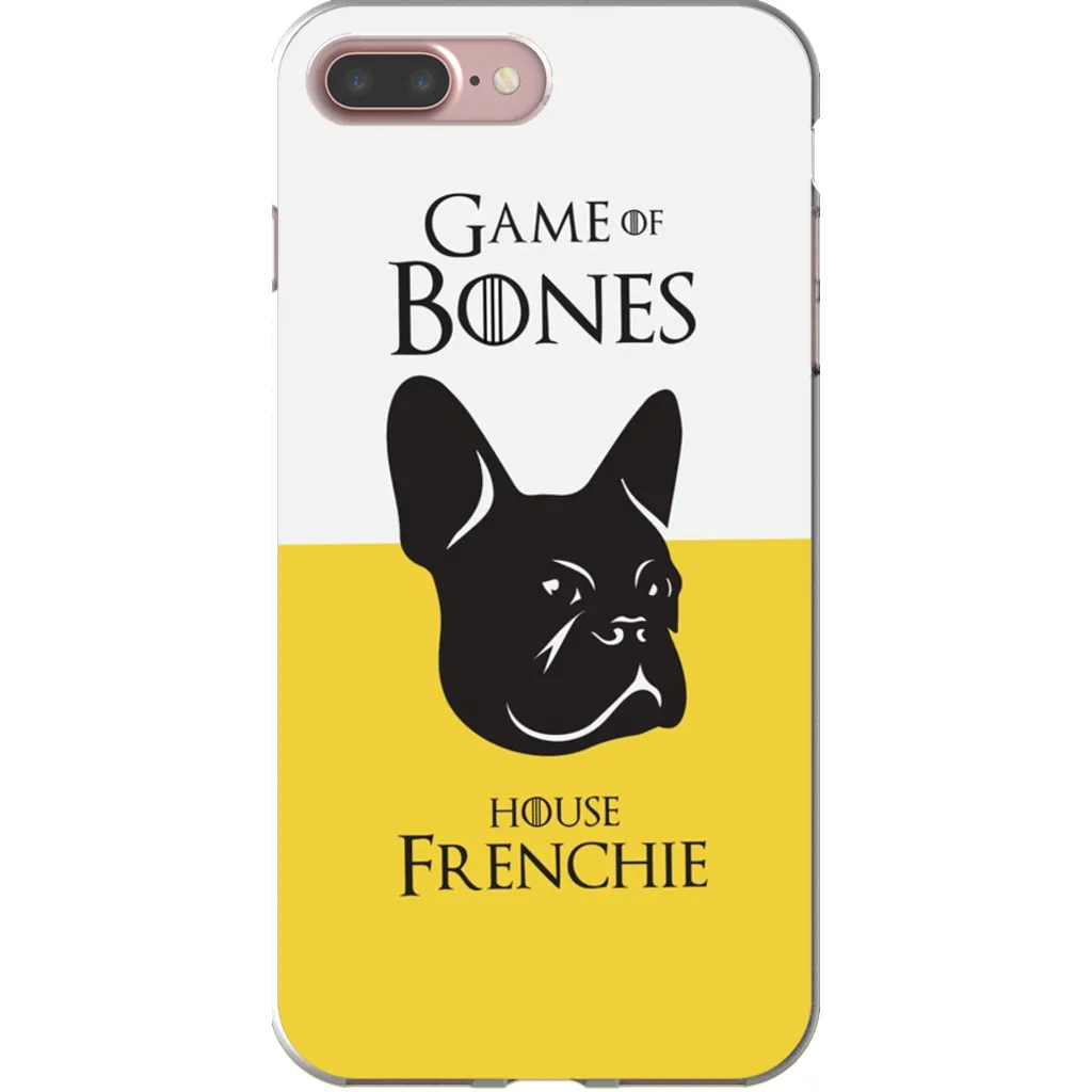 Game of Bones: House Frenchie iPhone Cases (yellow - various sizes)