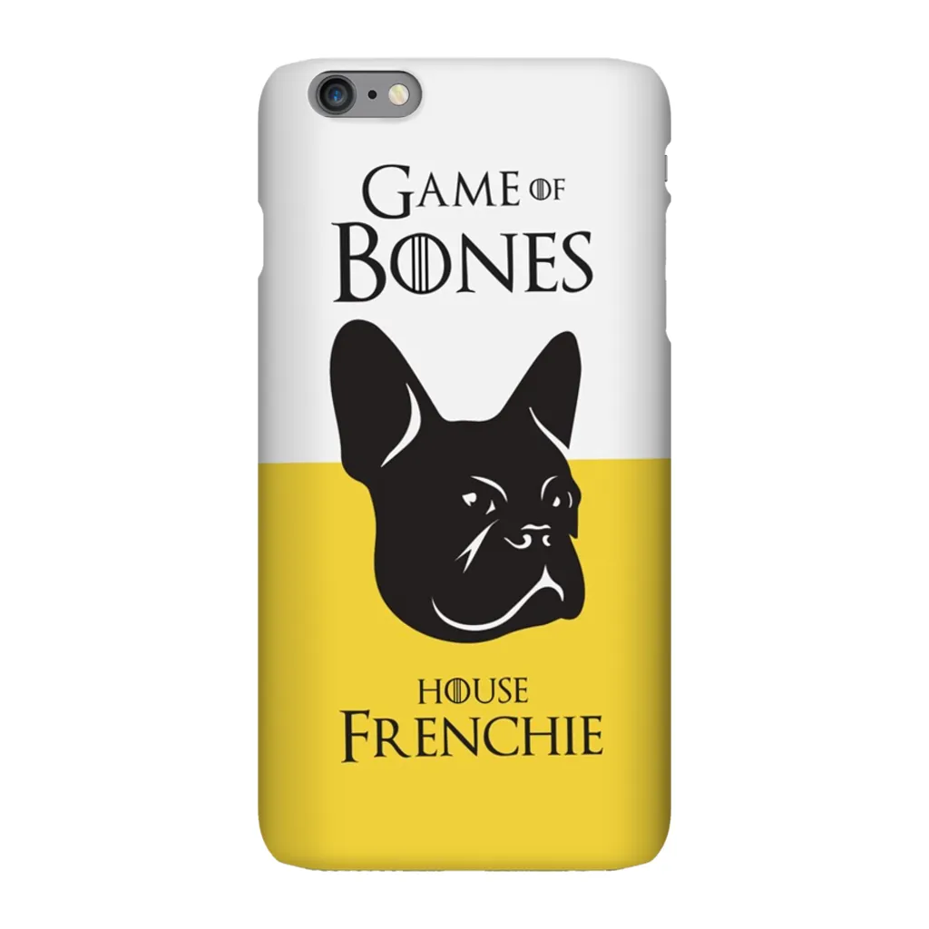 Game of Bones: House Frenchie iPhone Cases (yellow - various sizes)