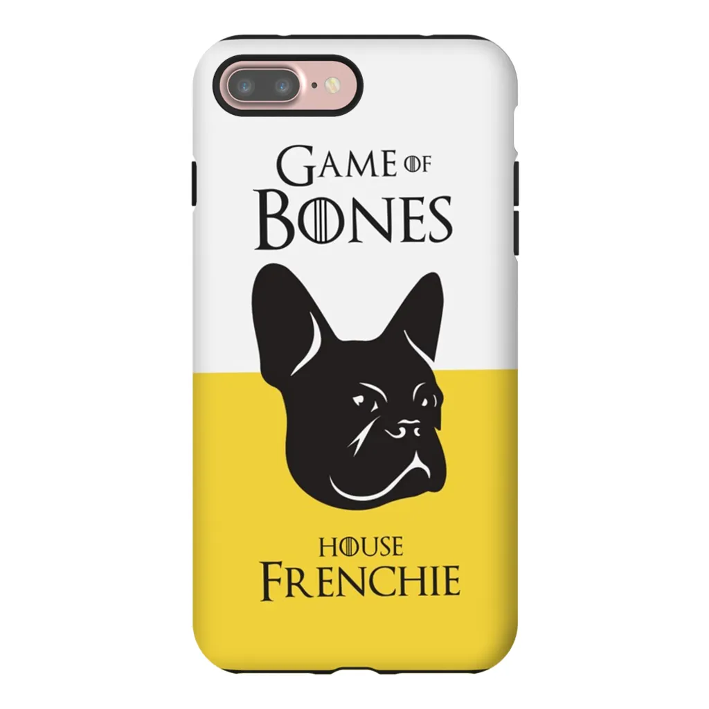 Game of Bones: House Frenchie iPhone Cases (yellow - various sizes)